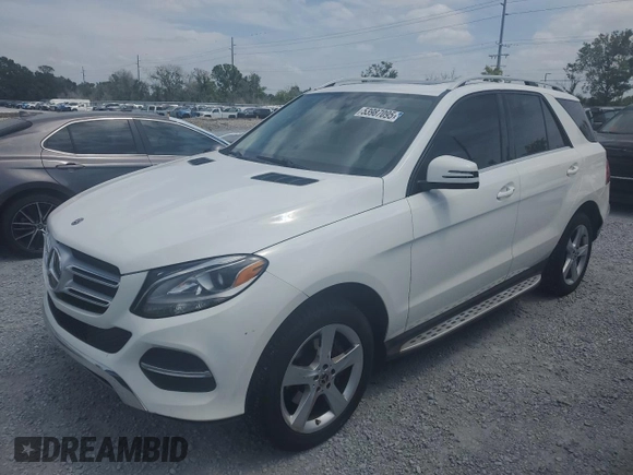 2018 Mercedes-Benz GLE 350 z VIN 4JGDA5JB0JB123326, wystawiony jako Copart lot #53987095 z przebiegiem 106 222 mil mil oraz Czysty tytuł • Clean title. Historia ofert i sprzedaży dostępna na DreamBid. Obrazek 1.
