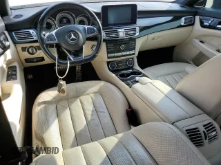 2015 Mercedes-Benz CLS-Class CLS 400 with VIN WDDLJ6FB1FA137852, listed as a Copart auction lot 58466954 with 112,320 mi miles and Salvage Title. Bid and sale history available at carsss.com. Image 8.