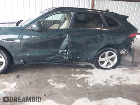 2018 Jaguar F-Pace 25t Premium with VIN SADCJ2FX9JA290961, listed as a IAAI auction lot 42371547 with 37,854 mi miles and . Bid and sale history available at DreamBid. Image 6.