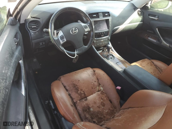 2011 Lexus IS 250C with VIN JTHFF2C24B2518507, listed as a Copart auction lot 74756654 with 0 mi miles and Salvage Title. Bid and sale history available at carsss.com. Image 8.