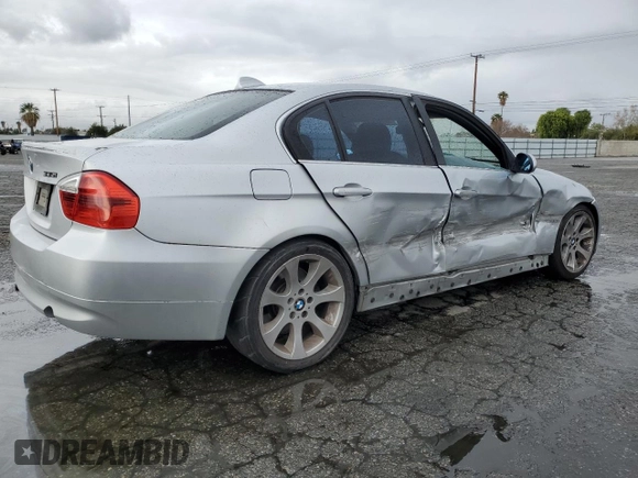 2007 BMW 3 Series 335i with VIN WBAVB73527KY60722, listed as a Copart auction lot 48382075 with 164,453 mi miles and Salvage Title. Bid and sale history available at carsss.com. Image 3.