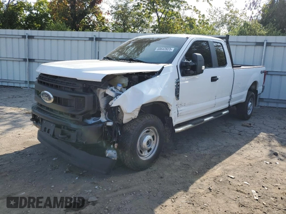 2022 Ford F-250 XL with VIN 1FT7X2B61NEE67333, listed as a Copart auction lot 74192824 with 36,521 mi miles and Salvage Title. Bid and sale history available at DreamBid. Image 1.