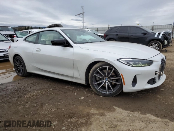 2022 BMW 4 Series 430i xDrive with VIN WBA73AP01NCH62891, listed as a Copart auction lot 43807205 with 49,658 mi miles and Salvage Title. Bid and sale history available at DreamBid. Image 4.
