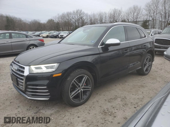2020 Audi SQ5 Premium Plus with VIN WA1B4AFY6L2019929, listed as a Copart auction lot 48284624 with 34,192 mi miles and . Bid and sale history available at DreamBid. Image 1.
