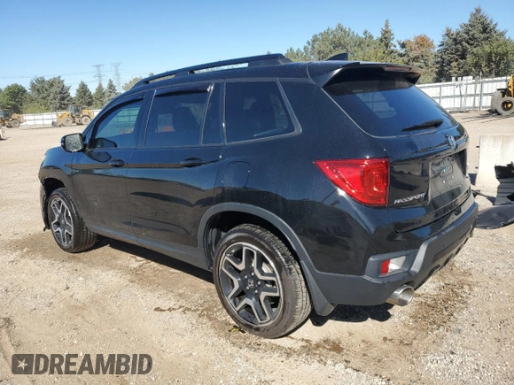 2023 Honda Passport Elite with VIN 5FNYF8H03PB013776, listed as a Copart auction lot 74493744 with 0 mi miles and Salvage Title. Bid and sale history available at carsss.com. Image 2.