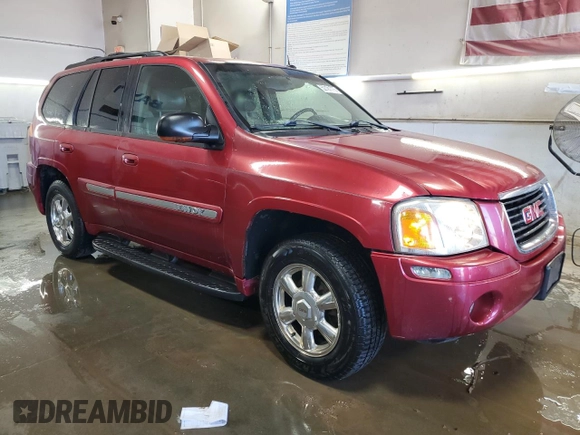 2004 GMC Envoy SLE with VIN 1GKDT13S442263537, listed as a Copart auction lot 52191775 with 0 mi miles and Salvage Title. Bid and sale history available at carsss.com. Image 4.