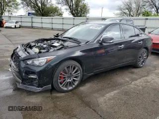 2023 Infiniti Q50 Red Sport 400 z VIN JN1FV7DR0PM590252, wystawiony jako Copart lot #53758425 z przebiegiem 13 806 mil mil oraz Szkoda całkowita • Salvage title. Historia ofert i sprzedaży dostępna na DreamBid. Obrazek 1.