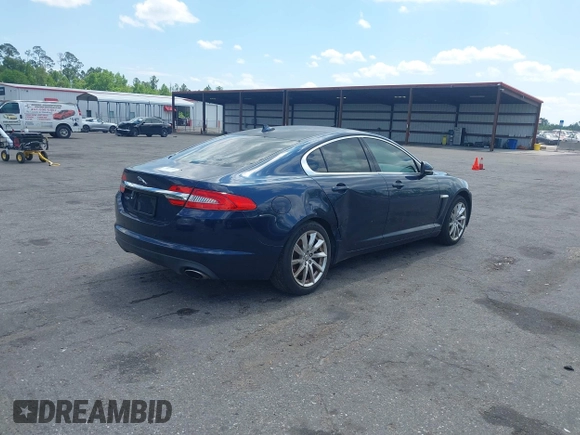 2013 Jaguar XF I4 RWD with VIN SAJWA0ES6DPS96674, listed as a IAAI auction lot 41594788 with 1 mi miles. Bid and sale history available at carsss.com. Image 4.