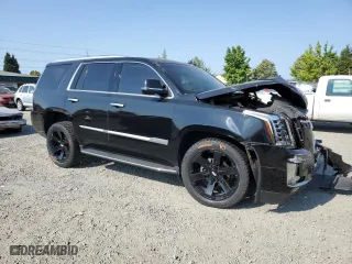 2018 Cadillac Escalade Luxury with VIN 1GYS4BKJ8JR101857, listed as a Copart auction lot 65946534 with 0 mi miles and Salvage Title. Bid and sale history available at carsss.com. Image 4.