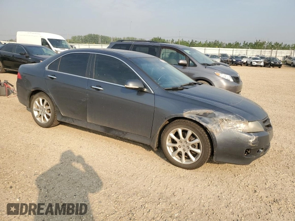 2008 Acura TSX with VIN JH4CL96848C801044, listed as a Copart auction lot 60516095 with 344,467 mi miles and Salvage title. Bid and sale history available at DreamBid. Image 4.