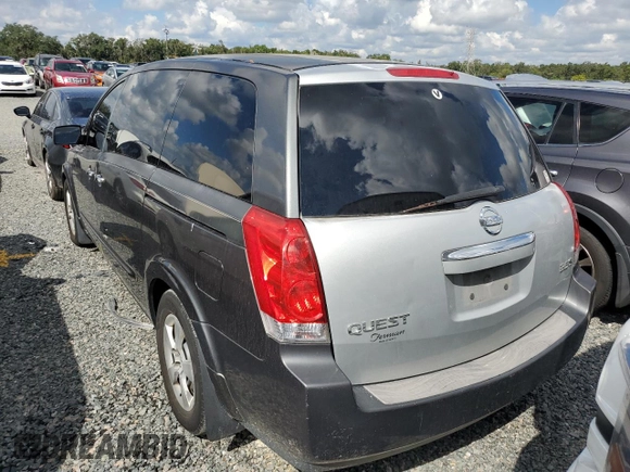 2008 Nissan Quest with VIN 5N1BV28U78N119235, listed as a Copart auction lot 74029804 with 244,167 mi miles and Salvage Title. Bid and sale history available at carsss.com. Image 6.