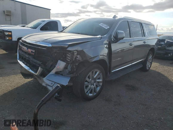 2021 GMC Yukon XL SLT with VIN 1GKS2GKD7MR453176, listed as a Copart auction lot 89331305 with 46,238 mi miles and Salvage Title. Bid and sale history available at carsss.com. Image 1.