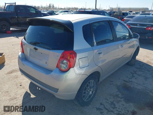 2009 Chevrolet Aveo 1LT with VIN KL1TD66E99B630907, listed as a IAAI auction lot 41378480 with 102,906 mi miles and . Bid and sale history available at DreamBid. Image 4.