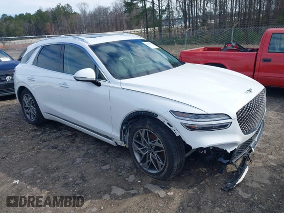 2022 Genesis GV70 2.5T with VIN KMUMADTB5NU068987, listed as a IAAI auction lot 41596194 with 34,123 mi miles and . Bid and sale history available at DreamBid. Image 1.