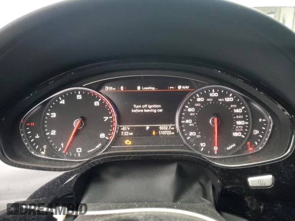 2013 Audi A8 L 4.0L with VIN WAUR2AFDXDN021378, listed as a Copart auction lot 50455095 with 110,722 mi miles and Salvage Title. Bid and sale history available at carsss.com. Image 9.