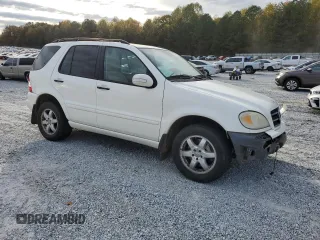 2002 Mercedes-Benz M-Class with VIN 4JGAB75EX2A365564, listed as a Copart auction lot 80570224 with 160,193 mi miles and Salvage Title. Bid and sale history available at carsss.com. Image 4.