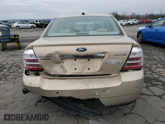 2008 Ford Taurus Limited with VIN 1FAHP25WX8G137379, listed as a Copart auction lot 81735244 with 91,157 mi miles and Salvage Title. Bid and sale history available at carsss.com. Image 6.