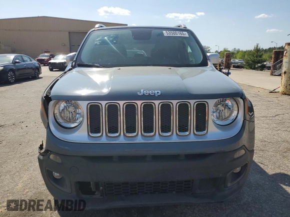 2017 Jeep Renegade Limited with VIN ZACCJADB8HPG19172, listed as a Copart auction lot 53500165 with 63,046 mi miles and Salvage title. Bid and sale history available at DreamBid. Image 5.