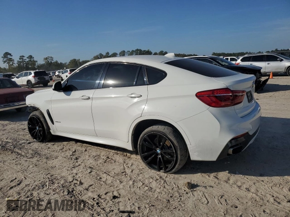 2017 BMW X6 sDrive35i with VIN 5UXKU0C54H0F99650, listed as a Copart auction lot 81828614 with 156,344 mi miles and Salvage Title. Bid and sale history available at carsss.com. Image 2.