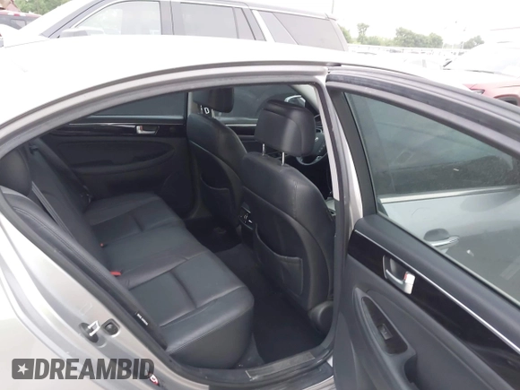 2012 Hyundai Genesis 3.8L with VIN KMHGC4DD9CU168786, listed as a IAAI auction lot 41933681 with 121,448 mi miles. Bid and sale history available at carsss.com. Image 8.