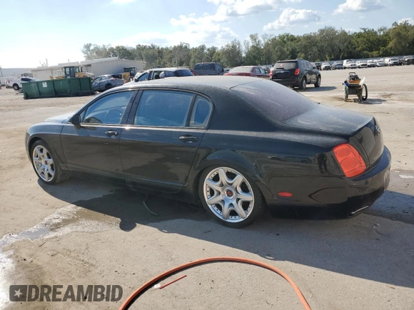 2008 Bentley Flying Spur with VIN SCBBR93W98C055949, listed as a Copart auction lot 76203894 with Not Provided miles and Salvage Title. Bid and sale history available at DreamBid. Image 2.