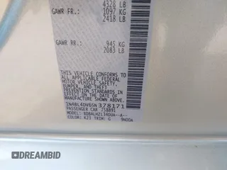 2025 Nissan Altima SV z VIN 1N4BL4DV6SN378171, wystawiony jako IAAI lot #42408449 z przebiegiem 5 405 mil mil oraz . Historia ofert i sprzedaży dostępna na DreamBid. Obrazek 9.