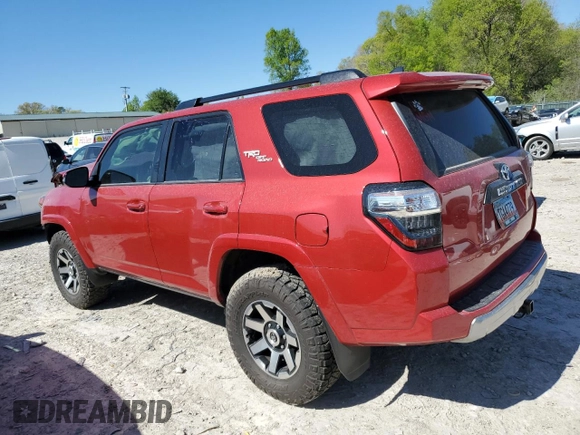 2022 Toyota 4Runner TRD Off Road Premium z VIN JTERU5JR2N6079466, wystawiony jako Copart lot #53204395 z przebiegiem 50 456 mil mil oraz Szkoda całkowita • Salvage title. Historia ofert i sprzedaży dostępna na DreamBid. Obrazek 2.