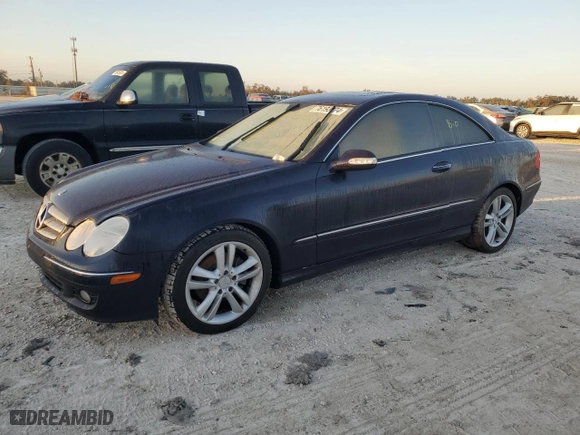 2006 Mercedes-Benz CLK-Class 3.5L with VIN WDBTJ56J86F186401, listed as a Copart auction lot 76193474 with 0 mi miles and Salvage Title. Bid and sale history available at carsss.com. Image 1.