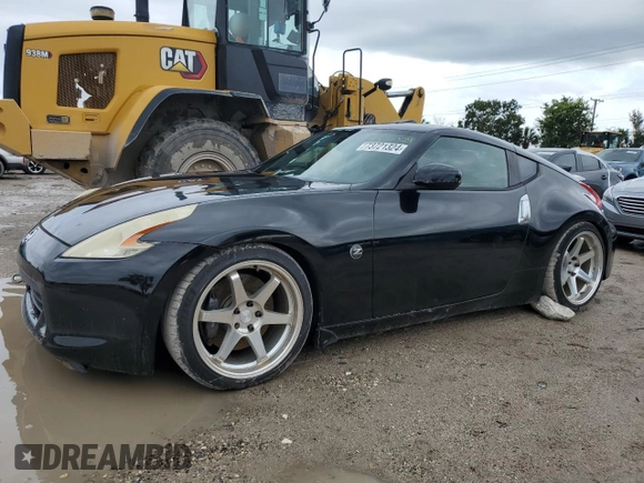 2009 Nissan 370Z Touring with VIN JN1AZ44E29M406023, listed as a Copart auction lot 73721324 with 108,072 mi miles and Salvage Title. Bid and sale history available at carsss.com. Image 1.