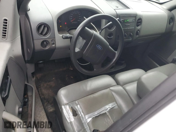 2005 Ford F-150 XL with VIN 1FTRF14W65NB44382, listed as a Copart auction lot 42992825 with 203,839 mi miles and Salvage Title. Bid and sale history available at carsss.com. Image 8.
