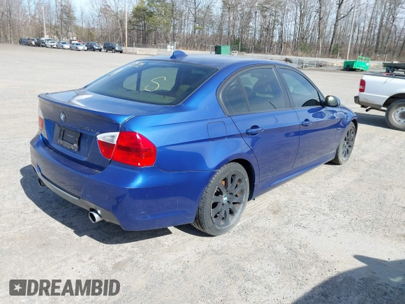 2008 BMW 3 Series 335xi with VIN WBAVD53538A284130, listed as a IAAI auction lot 41714347 with 192,755 mi miles. Bid and sale history available at carsss.com. Image 4.