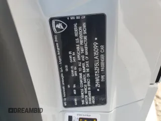 2020 Lamborghini Huracan z VIN ZHWUT5ZF5LLA15099, wystawiony jako Copart lot #79266654 z przebiegiem Nie podano mil oraz Nie do naprawy. Historia ofert i sprzedaży dostępna na DreamBid. Obrazek 13.