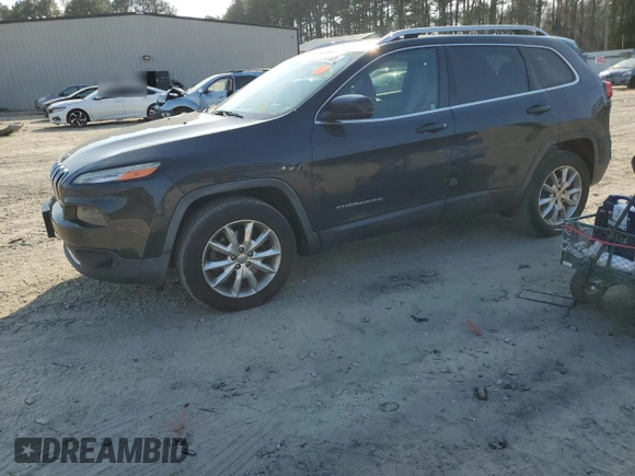2016 Jeep Cherokee Limited with VIN 1C4PJMDS9GW267787, listed as a Copart auction lot 49398105 with 190,936 mi miles and Salvage Title. Bid and sale history available at DreamBid. Image 1.
