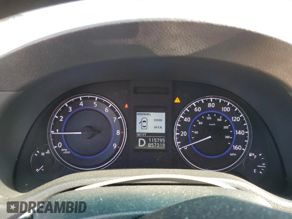 2013 Infiniti G37 Journey with VIN JN1CV6AP3DM726384, listed as a Copart auction lot 54502735 with 115,795 mi miles and Salvage Title. Bid and sale history available at DreamBid. Image 9.