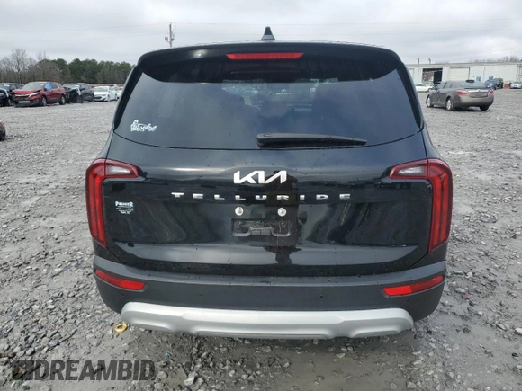 2022 Kia Telluride LX with VIN 5XYP24HCXNG222805, listed as a Copart auction lot 44825665 with 85,316 mi miles and Salvage title. Bid and sale history available at DreamBid. Image 6.