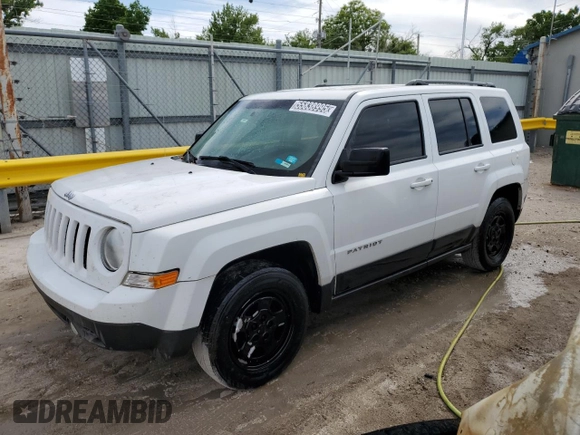 2017 Jeep Patriot Sport with VIN 1C4NJPBA7HD119072, listed as a Copart auction lot 55838995 with 123,615 mi miles and Clean title. Bid and sale history available at DreamBid. Image 1.