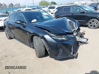 2022 Lexus IS 350 F Sport z VIN JTHGZ1B24N5052989, wystawiony jako IAAI lot #42173656 z przebiegiem 41 488 mil mil oraz . Historia ofert i sprzedaży dostępna na DreamBid. Obrazek 1.
