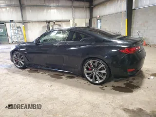 2018 Infiniti Q60 Red Sport 400 with VIN JN1FV7EL5JM630102, listed as a Copart auction lot 46364025 with Not Provided miles and Salvage Title. Bid and sale history available at carsss.com. Image 2.
