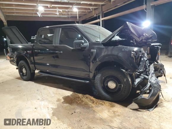 2022 Ford F-150 with VIN 1FTFW1P8XNKE89979, listed as a Copart auction lot 88267945 with 22,046 mi miles and Salvage title. Bid and sale history available at DreamBid. Image 4.