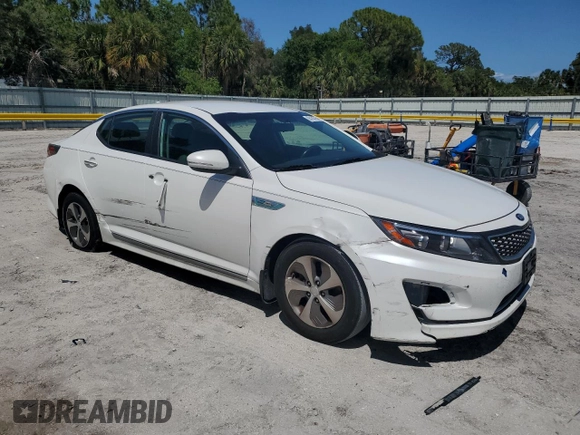 2015 Kia Optima Hybrid with VIN KNAGM4AD6F5082563, listed as a Copart auction lot 55150765 with 191,193 mi miles and Clean Title. Bid and sale history available at carsss.com. Image 4.