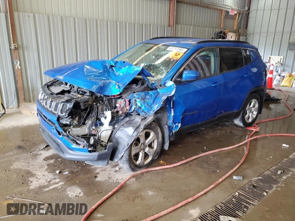 2020 Jeep Compass Latitude with VIN 3C4NJDBBXLT143215, listed as a Copart auction lot 60792385 with Not provided miles and Salvage title. Bid and sale history available at DreamBid. Image 1.
