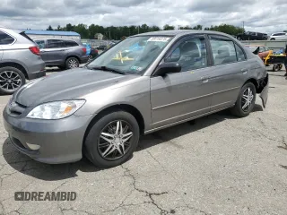 2004 Honda Civic LX z VIN 2HGES16514H556393, wystawiony jako Copart lot #58419375 z przebiegiem 153 990 mil mil oraz Szkoda całkowita • Salvage title. Historia ofert i sprzedaży dostępna na DreamBid. Obrazek 1.