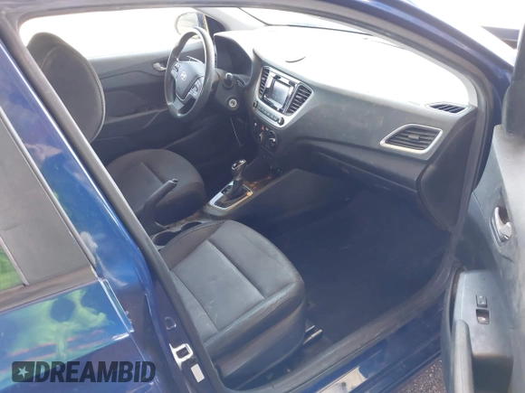 2019 Hyundai Accent SE with VIN 3KPC24A35KE049633, listed as a IAAI auction lot 42004181 with 74,920 mi miles. Bid and sale history available at carsss.com. Image 5.