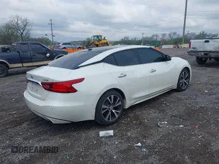2017 Nissan Maxima SV with VIN 1N4AA6AP1HC408491, listed as a IAAI auction lot 42000982 with 133,481 mi miles and . Bid and sale history available at DreamBid. Image 4.
