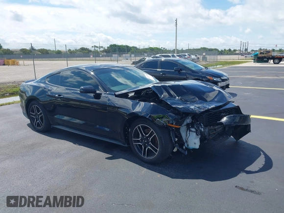 2019 Ford Mustang EcoBoost with VIN 1FA6P8TH4K5195697, listed as a IAAI auction lot 42249316 with 111,638 mi miles and . Bid and sale history available at DreamBid. Image 1.