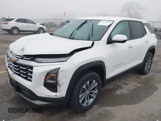 2025 Chevrolet Equinox AWD LT with VIN 3GNAXPEG1SL102774, listed as a IAAI auction lot 41193198 with 3,279 mi miles. Bid and sale history available at carsss.com. Image 2.