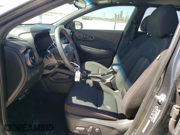 2023 Hyundai Kona N Line with VIN KM8K3CA38PU941480, listed as a Copart auction lot 48387575 with 30,923 mi miles and Salvage Title. Bid and sale history available at carsss.com. Image 7.
