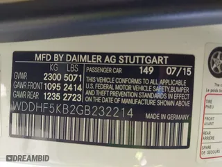 2016 Mercedes-Benz E-Class E 350 Sport with VIN WDDHF5KB2GB232214, listed as a IAAI auction lot 41723156 with 119,157 mi miles. Bid and sale history available at carsss.com. Image 9.