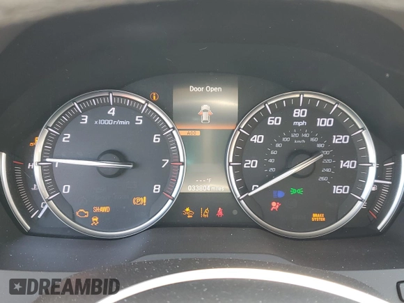 2020 Acura MDX Technology with VIN 5J8YD4H52LL000472, listed as a Copart auction lot 60347275 with 33,804 mi miles and Salvage title. Bid and sale history available at DreamBid. Image 9.