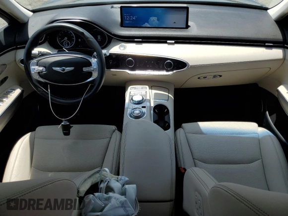 2024 Genesis GV70 2.5T with VIN 5NMMADTB3RH015771, listed as a Copart auction lot 60168085 with 9,800 mi miles and Salvage title. Bid and sale history available at DreamBid. Image 8.